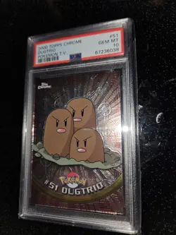 Pokemon Dugtrio PSA 10 Topps Chrome - Image 3