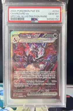 Pokemon CHARIZARD EX 234/091 Special Illustration Rare Paldean Fates PSA 10 - Image 1
