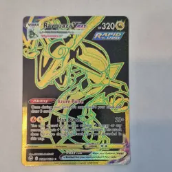 Pokemon Rayquaza VMAX Secret Rare TG29/TG30 Full Art Holo Silver Tempest - Image 3