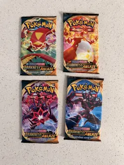 Pokemon Darkness Ablaze Booster Packs Complete Art Set SEALED/UNWEIGHED - Image 1