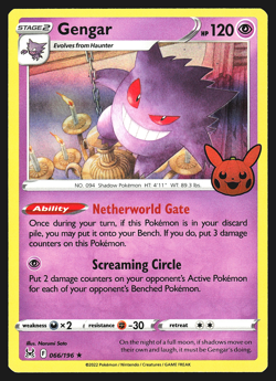 Gengar 066/196 Trick or Trade Holo Pokemon Card NM - Image 1