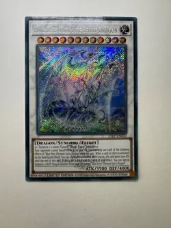 Yugioh - Blue-Eyes Ultimate Spirit Dragon - Emblazoned Secret Limited 25LP-EN020 - Image 1