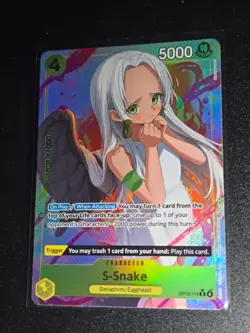 One Piece TCG - S-Snake - OP13-114 Carrying on His Will - Alt Art - Image 1