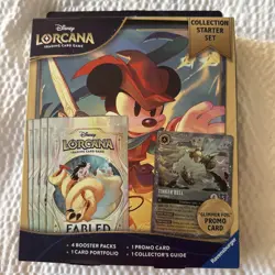 New Disney Lorcana: Fabled Collection Starter Set Glimmer Foil Promo Booster - Image 1