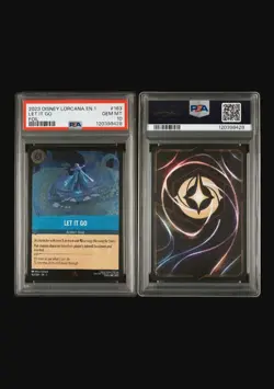 Disney Lorcana Frozen Let It Go The First Chapter Rare Foil PSA 10 163/204 EN - Image 1