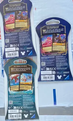 Disney Lorcana Whispers in the Well/Azurite Game Packs lot of 3 packs Brand new - Image 3