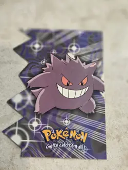 Gengar EV06 of 12 Topps Die Cut Blue Logo Pokemon Card - Image 1