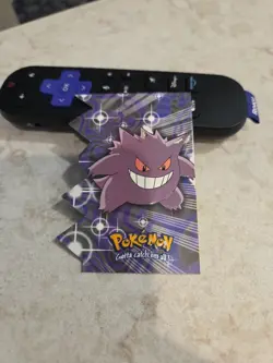 Gengar EV06 of 12 Topps Die Cut Blue Logo Pokemon Card - Image 4