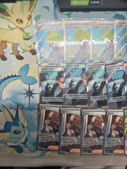 Pokemon 25 Card Full Art Trainer Lot Bulk Larry’s Skill Tyme Prismatic #5 - Image 2