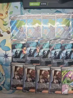 Pokemon 25 Card Full Art Trainer Lot Bulk Larry’s Skill Tyme Prismatic #5 - Image 3