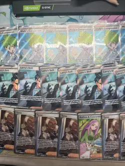 Pokemon 25 Card Full Art Trainer Lot Bulk Larry’s Skill Tyme Prismatic #5 - Image 4