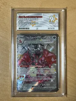 Pokemon TCG Charizard EX SVP074 Black Star Promo Card Ace Grading Mint 9 - Image 1