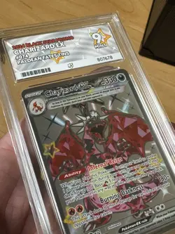 Pokemon TCG Charizard EX SVP074 Black Star Promo Card Ace Grading Mint 9 - Image 3