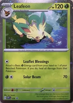 Leafeon - (Cosmos Holo) Holo Promo SV: Scarlet & Violet Promo Cards 170 NM - Image 1
