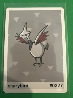 Skarybird Skarmory) card #0227- Gen 2 Pookiemoot Fan Art - Pokemon - Image 1