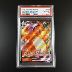 PSA 10 Charizard Vmax 020/189 Darkness Ablaze Holo Graded Pokemon Card - Image 1