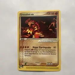 Pokemon Groudon EX Black Star Promo #2 Card TCG - Image 1