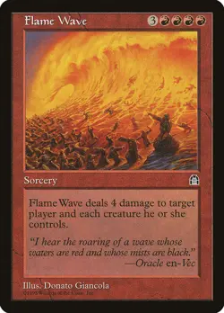 MTG - 4 x Flame Wave - Playset 4x x4 - Stronghold Regular - Image 1