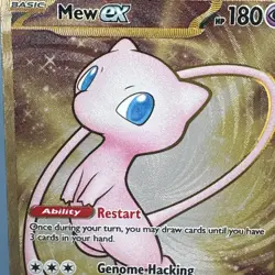 Mew ex - (151 Metal Card) 205/165 Sv: Scarlet & Violet 151 Regular upc promo - Image 3