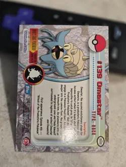 Pokemon Topps Blue logo Series 3 Non-holo #139 Omastar vintage TCG Card - Image 2