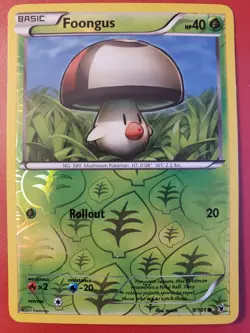 Pokemon Card Foongus Noble Victories Reverse Holo 9/101 LP - Image 1
