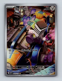 Varoom 206 2023 Pokemon Obsidian Falmes Illustration Rare Card NM+ (a) - Image 1