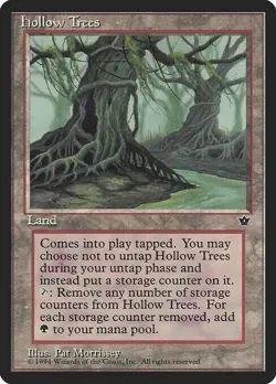 MTG - 2 x Hollow Trees - 2x x2 - Fallen Empires Regular LP/MP - Image 1