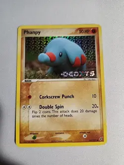 Phanpy 69/107 Pokemon TCG EX Deoxys Reverse Holo Stamped Card NM/LP - Image 1