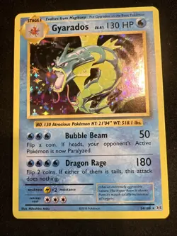 Gyarados Holo Rare Pokemon Card - Evolutions 34/108 2016 - Image 1