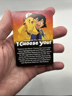 2017 Pikachu & Ash Pokemon the Movie I Choose You Promo Insert Card - Image 4