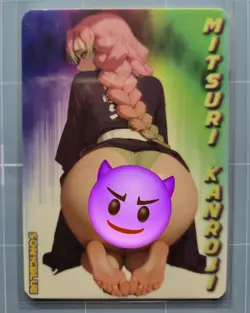 Mitsuri Kanroji Demon Slayer Custom Glow Waifu Card Feet Fan Art 7 - Image 1