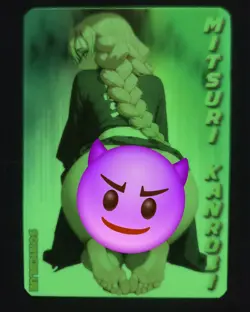 Mitsuri Kanroji Demon Slayer Custom Glow Waifu Card Feet Fan Art 7 - Image 2