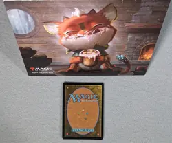 MtG Happy Holidays Promo 2024 Eggnogger's Stache with Greeting Card - Image 2