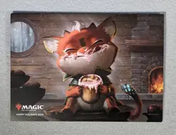 MtG Happy Holidays Promo 2024 Eggnogger's Stache with Greeting Card - Image 3