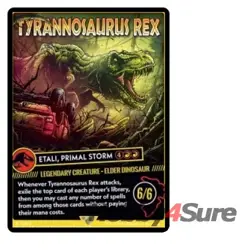 Tyrannosaurus Rex (etali, Primal Storm) (1389) M/NM Magic MTG Secret Lair - Image 1