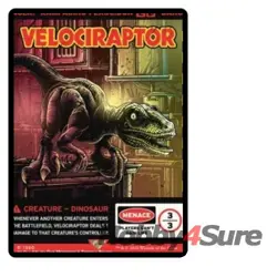 Velociraptor (rampaging Ferocidon) M/NM Magic: The Gathering MTG Secret Lair - Image 1