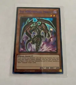 Yu-Gi-Oh! Legendary Duelists Season 3 Evil Hero Infernal Prodigy Ultra Blue - Image 1
