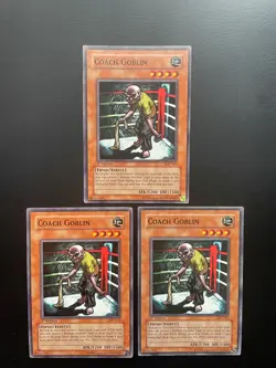 Yugioh Coach Goblin IOC-015 Common 1st Edition LP X3 - Image 1