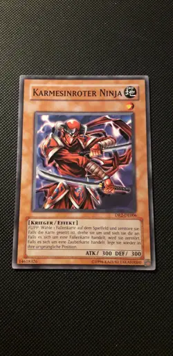 Yu-Gi-Oh! Karmesinroter Ninja, DR2-DE006, Common, 1. Auflage, Deutsch, Near Mint - Image 1