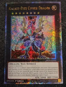 LP Galaxy-Eyes Cipher Dragon Quarter Century Secret Rare MP24-EN044 - Image 1