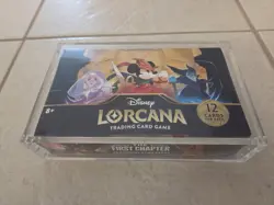 Disney Lorcana The First Chapter Booster Box Sealed W Acrylic Case - Image 1