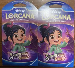 Disney Lorcana trading cards shimmering skies Game Packs lot 2 packs Brand new - Image 1