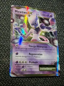 Pokemon Mewtwo EX Holo Ultra Rare TCG Card Evolutions 52/108 NM Condition - Image 1