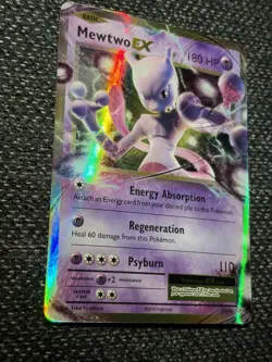 Pokemon Mewtwo EX Holo Ultra Rare TCG Card Evolutions 52/108 NM Condition - Image 2