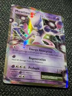 Pokemon Mewtwo EX Holo Ultra Rare TCG Card Evolutions 52/108 NM Condition - Image 3