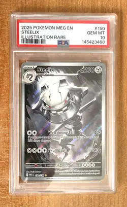 2025 Pokemon, Mega Evolution, Steelix SIR Card #150, PSA 10 - Image 1