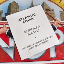 Monopoly Deluxe Edition Replacement Atlantic Ave Title Deed Card a - Image 2