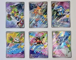 Pokemon First Partner Illustration Collection 6 Card Set - Image 1