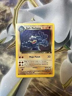Pokemon Card TCG Dark Machamp Holo Rare Rocket Set - Image 1