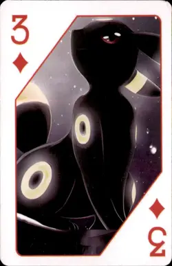 Pokemon 1000th Episode Playing Card Set Umbreon 3 of Diamonds - Image 1